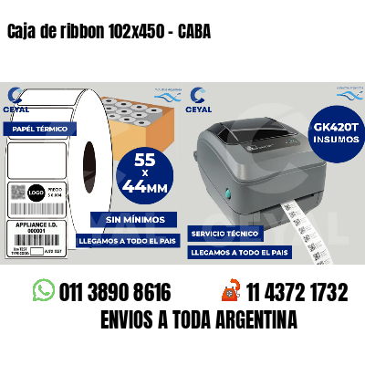 Caja de ribbon 102x450 - CABA