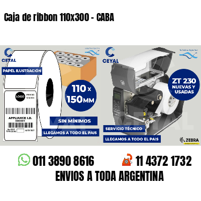 Caja de ribbon 110x300 - CABA