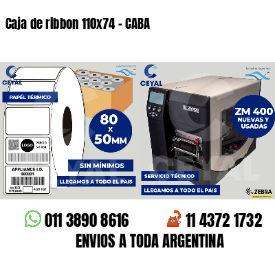 Caja de ribbon 110x74 - CABA