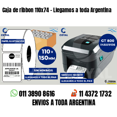 Caja de ribbon 110x74 - Llegamos a toda Argentina