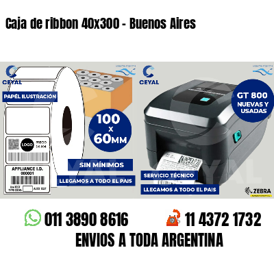 Caja de ribbon 40x300 - Buenos Aires