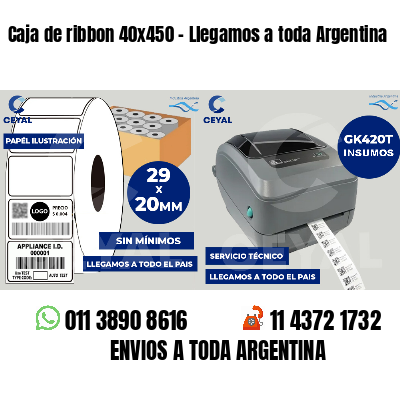 Caja de ribbon 40x450 - Llegamos a toda Argentina