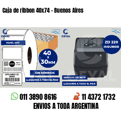 Caja de ribbon 40x74 - Buenos Aires