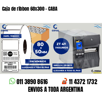 Caja de ribbon 60x300 - CABA