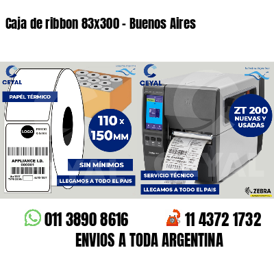 Caja de ribbon 83x300 - Buenos Aires