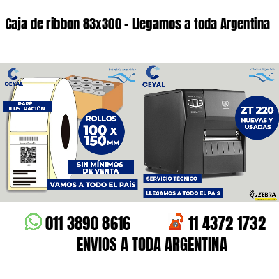 Caja de ribbon 83x300 - Llegamos a toda Argentina