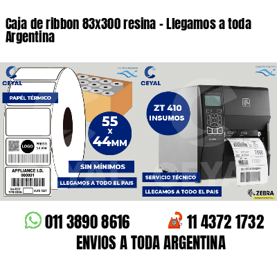 Caja de ribbon 83x300 resina - Llegamos a toda Argentina