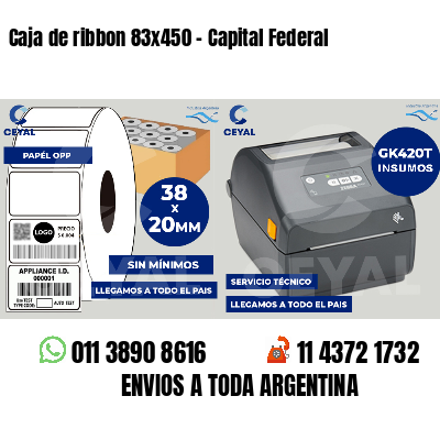 Caja de ribbon 83x450 - Capital Federal