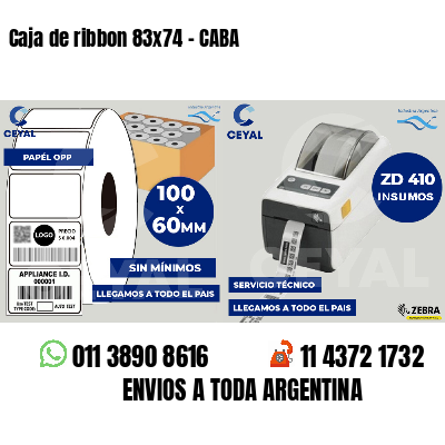 Caja de ribbon 83x74 - CABA