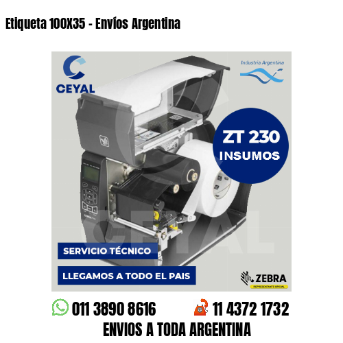 Etiqueta 100X35 – Envíos Argentina