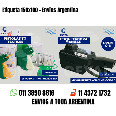 Etiqueta 150x100 - Envíos Argentina