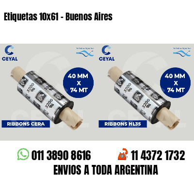 Etiquetas 10x61 - Buenos Aires