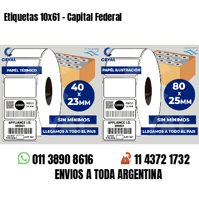 Etiquetas 10×61 – Capital Federal