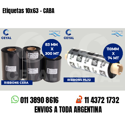 Etiquetas 10x63 - CABA