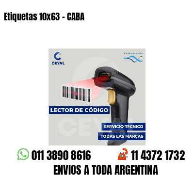 Etiquetas 10x63 - CABA