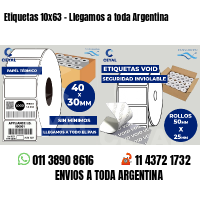 Etiquetas 10×63 – Llegamos a toda Argentina
