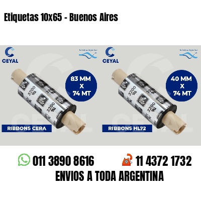 Etiquetas 10x65 - Buenos Aires