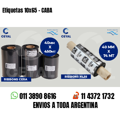 Etiquetas 10x65 - CABA