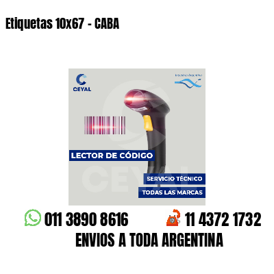 Etiquetas 10x67 - CABA