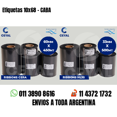 Etiquetas 10x68 - CABA