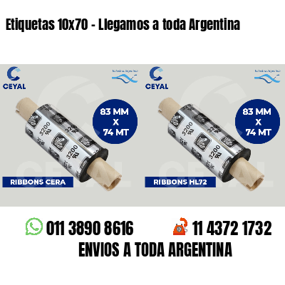 Etiquetas 10x70 - Llegamos a toda Argentina