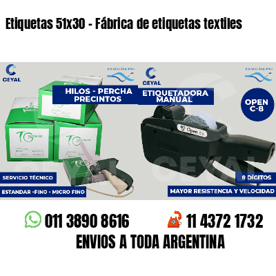 Etiquetas 51x30 - Fábrica de etiquetas textiles