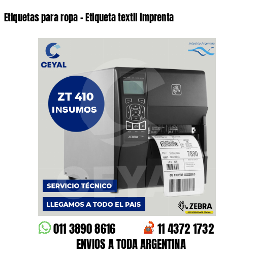 Etiquetas para ropa - Etiqueta textil imprenta