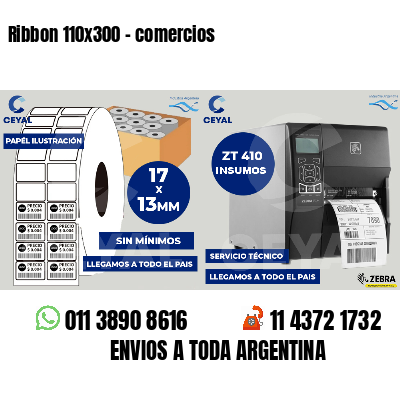 Ribbon 110x300 - comercios