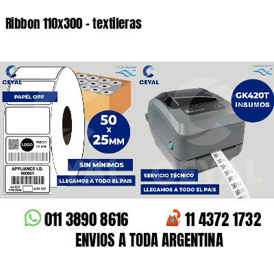 Ribbon 110x300 - textileras