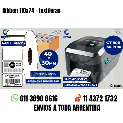 Ribbon 110x74 - textileras