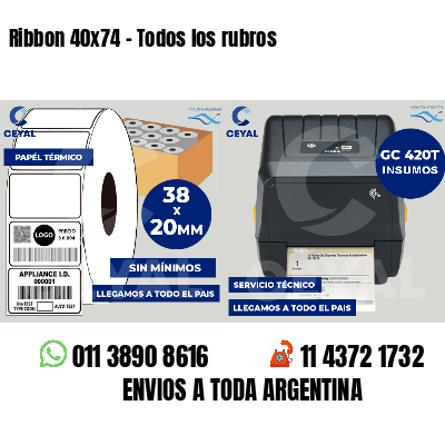 Ribbon 40x74 - Todos los rubros