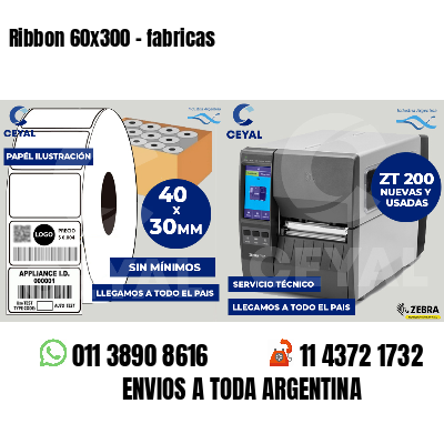 Ribbon 60x300 - fabricas