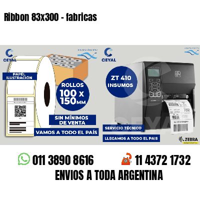 Ribbon 83x300 - fabricas