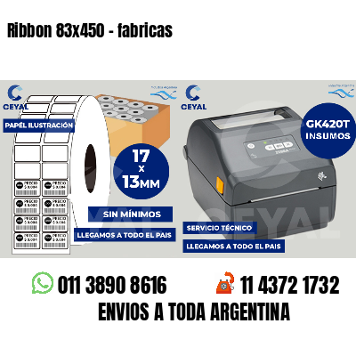 Ribbon 83x450 - fabricas