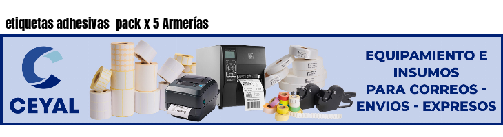 etiquetas adhesivas pack x 5 Armerías