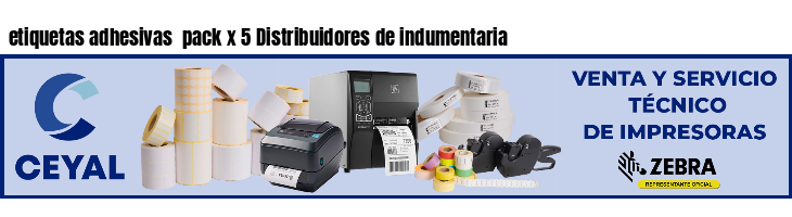 etiquetas adhesivas pack x 5 Distribuidores de indumentaria