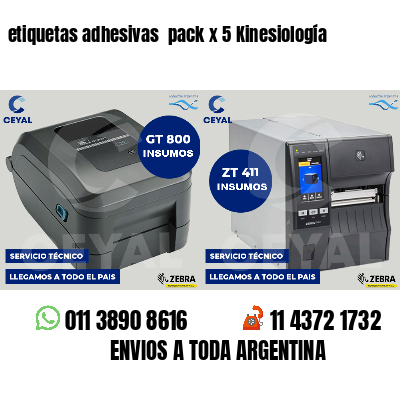 etiquetas adhesivas  pack x 5 Kinesiología