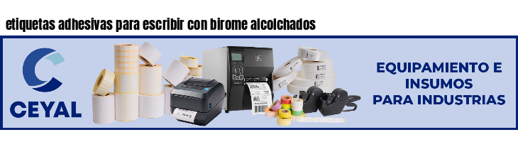 etiquetas adhesivas para escribir con birome alcolchados