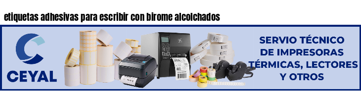 etiquetas adhesivas para escribir con birome alcolchados