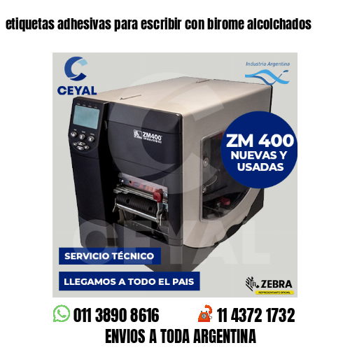 etiquetas adhesivas para escribir con birome alcolchados