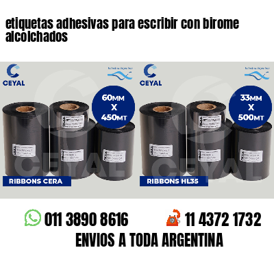 etiquetas adhesivas para escribir con birome alcolchados