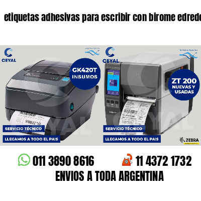 etiquetas adhesivas para escribir con birome edredones