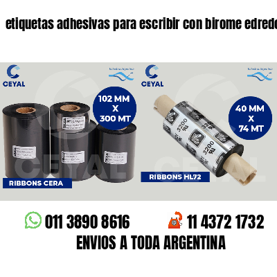 etiquetas adhesivas para escribir con birome edredones