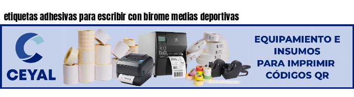 etiquetas adhesivas para escribir con birome medias deportivas