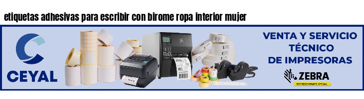 etiquetas adhesivas para escribir con birome ropa interior mujer