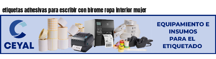 etiquetas adhesivas para escribir con birome ropa interior mujer
