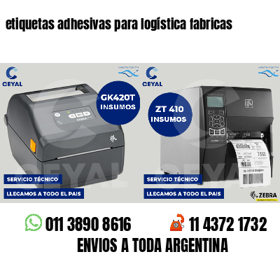etiquetas adhesivas para logística fabricas