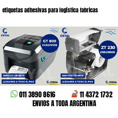 etiquetas adhesivas para logística fabricas