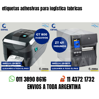 etiquetas adhesivas para logística fabricas