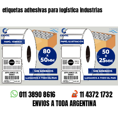 etiquetas adhesivas para logística industrias